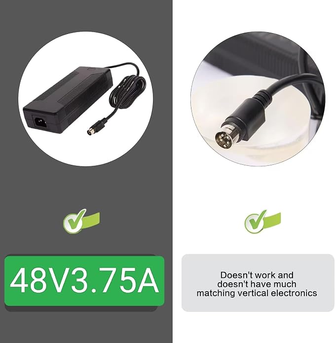 48V 37500mA Power Supply Adapter 4-Pin Compatible with Swann NVR16-8580 16 Ch 4k Network Video Recorder Ultra HD CCTV Security System NVR16-8580RN NVR-168580 FJ-SW2028A48003750,FJ-SW2028A48003850