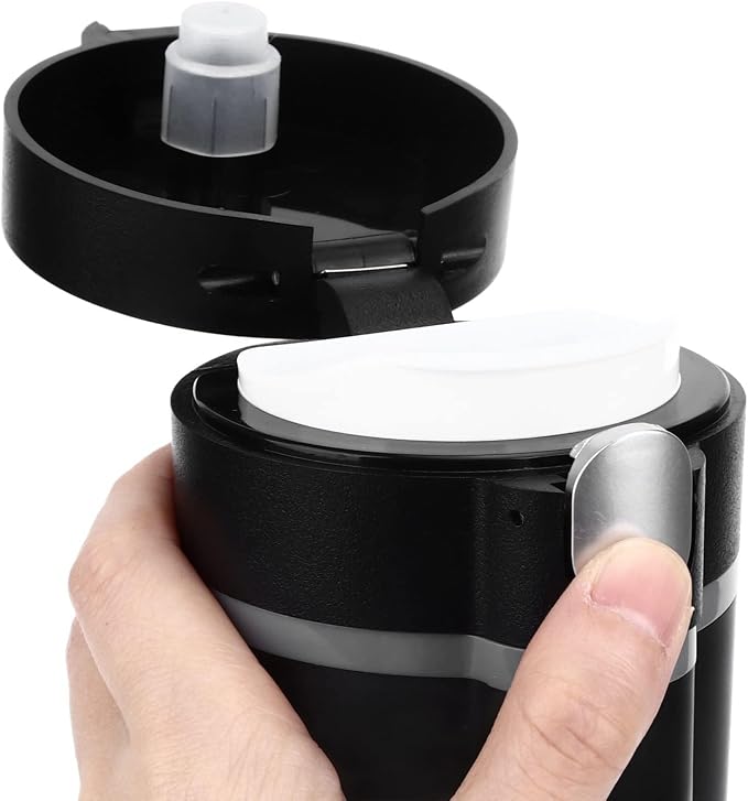 450ml Car Electric Kettle, 12V/24V 30-100℃ Adjustable Portable Water Boiler Heated Mug Car Heating Cup Coffee Warmer with Cigarette Lighter and Tea Filter for Truck RV Travel Camping Road Trip