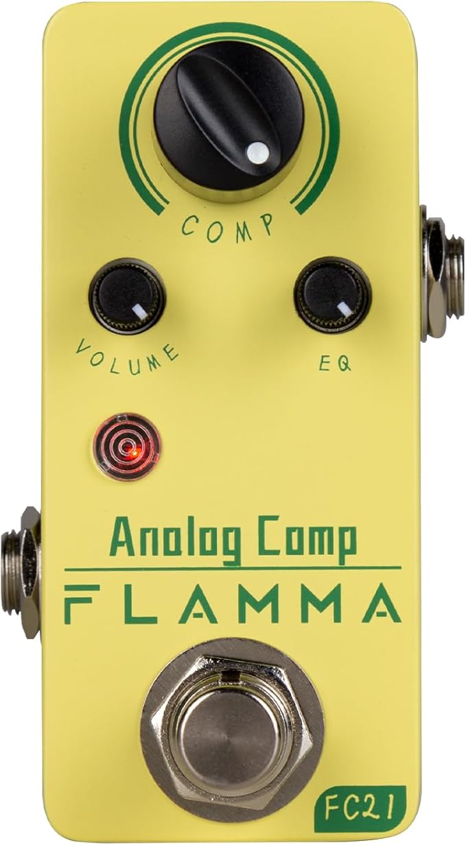 FLAMMA FC21 Compressor Pedal Electric Guitar Effects Pedal Classic Optical Compressing Effect True Bypass