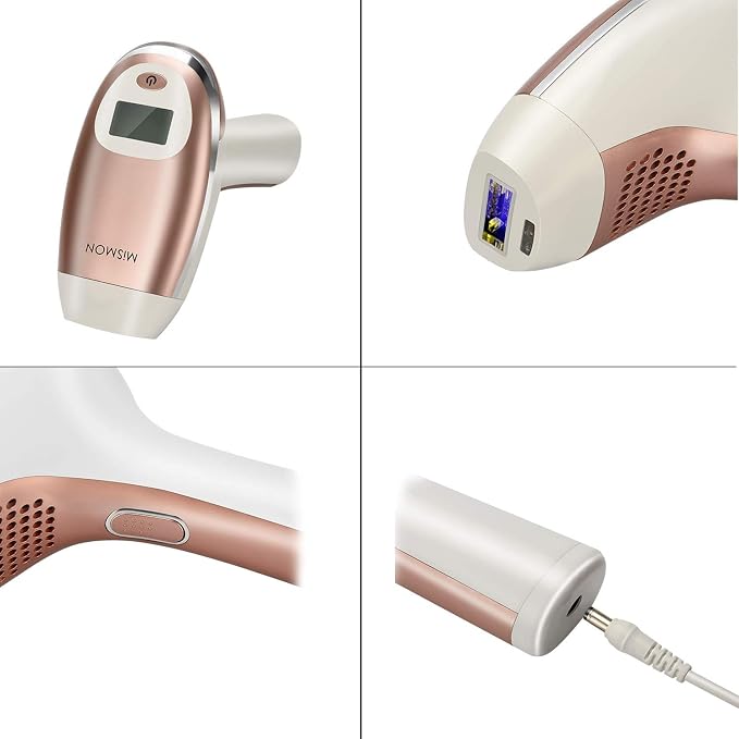 IPL Hair Removal for Women, MiSMON Permanent Laser Hair Removal Device for Body, Bikini, 300,000 Flashes with Safe Skin Tone Sensor