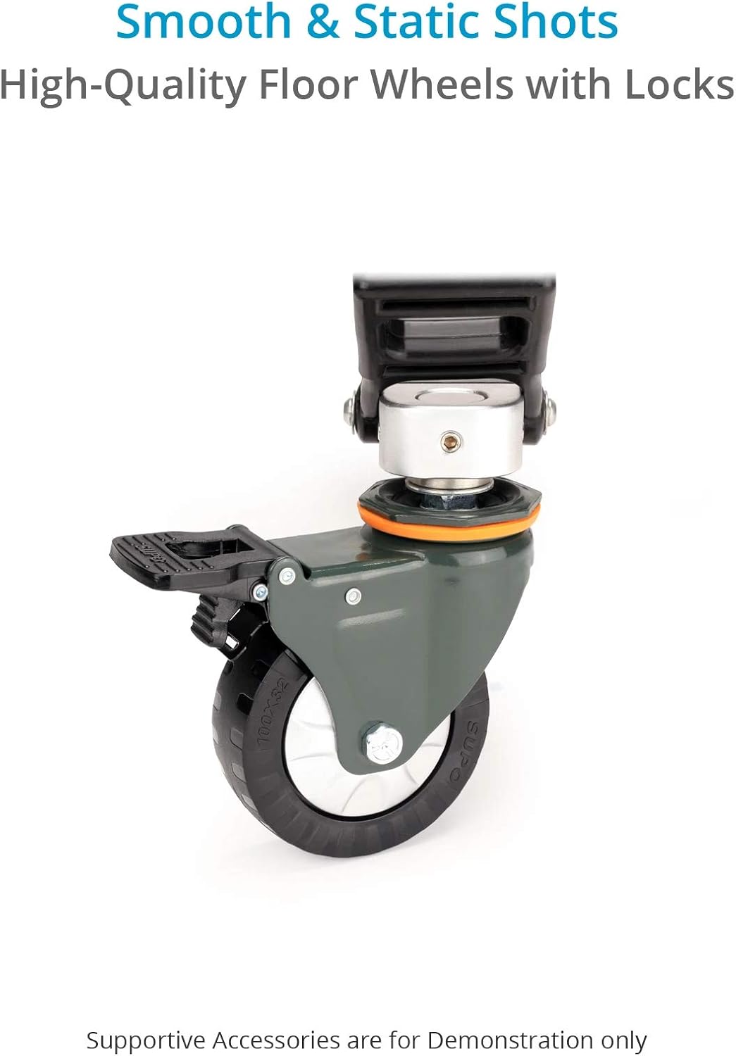 PROAIM Lineo Portable Video Camera Floor Dolly. Heavy-Duty Professional Studio Dolly. Payload up to 500kg/1100lb (P-PRT-D)