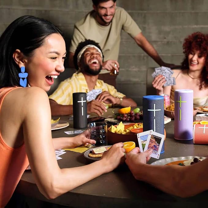 Ultimate Ears MEGABOOM 4 Portable Waterproof Bluetooth Speaker, 360-Degree Sound, Thundering Bass, 147ft Range, 20-Hour Battery, Floating Speaker - Black (Renewed)