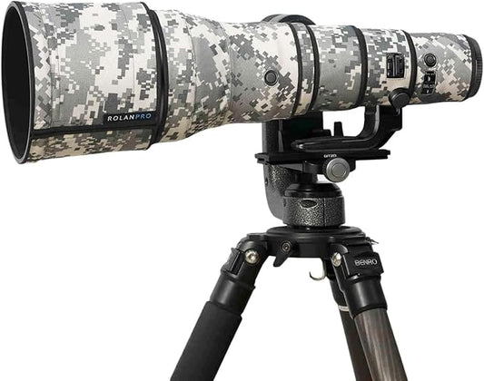 ROLANPRO Rainproof Lens Cover for Nikon Z 800mm f6.3 VR S Camouflage Rain Cover Lens Protection Sleeve Case Clothing-#UCP Gray Camo Waterproof