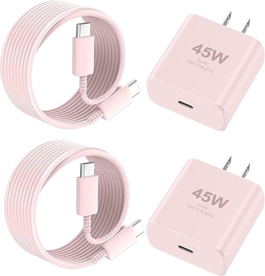 Phone 17 16 Pro Max Charger Fast Charging, 45W USB C Phone 17 16 Super Fast Charger Block with 10ft Long Type C Charging Cable Cord for i.Phone 17 Pro Max/17 Pro/17 Air/17/16/16Pro/16 ProMax /15/S25