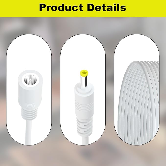 10FT Extension Cord for Skylight Calendar Only Compatible with Skylight Calendar 15 Inch Extension Power Cord(Power Adapter not Included)