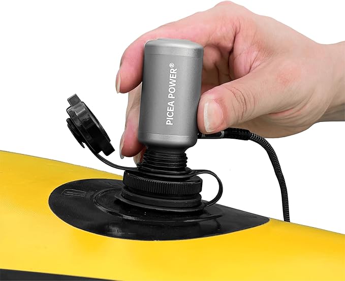 TurboBean Mini Air Pump, 22kPa 420L/min Electric Inflator Deflator, Ultra-Mini Backpacking Camping Air Pump for Air Mattress, Packrafts, Outdoor Gear, Balloons, Inflatable Pillows