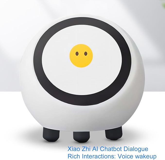 AI Robot, Smart Talking Robot Companion with Voice Wake Up, 1.28 Inch Screen for DeepSeek AI Powered Toy with Bluetooth 5.0 WiFi Weather Clock Video Music Playback
