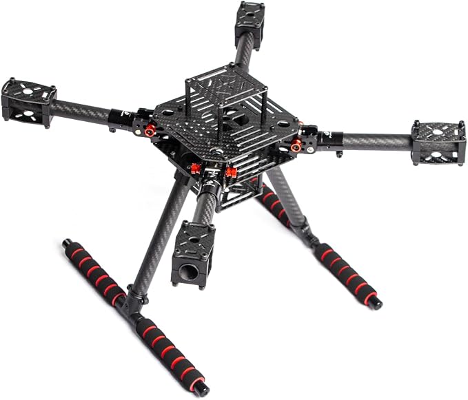 LX350 PRO 420mm Foldable Carbon Fiber Drone Frame Kit 16mm Arms Quadcopter Frame for FPV, Aerial Photography & Education, Lightweight DIY Build with Landing Gear