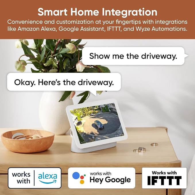 WYZE Cam Pan v4, 4K Smart Security Camera, AI Indoor/Outdoor Cameras for Home Security, Baby & Pet, Color Night Vision, 360° Pan/Tilt/8 x Digital Zoom, 2.4G & 5G, Works with Alexa & Google Assistant