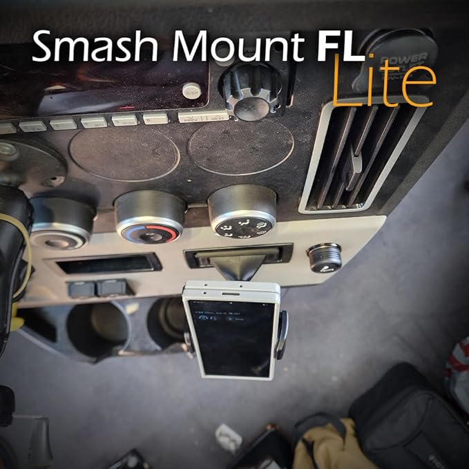 Smash Mount FL, Cascadia Phone Holder Kit 2018-2026, 1 inch RAM Compatible or 17mm Ball Phone Mount Setup for Truckers (FL Lite Smash Mount)