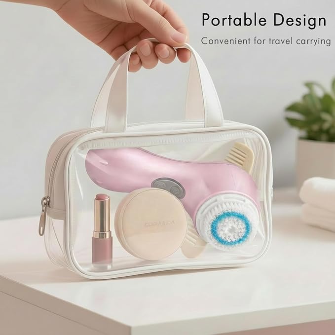 Microtree Electric Facial Cleansing Brush, No Rotation, Sonic Vibrating Deep Clean, Face Brushes for Cleansing, Rechargeable Face Scrubber Exfoliator for All Skin Types, Non Spin