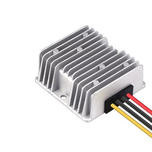 DC Voltage Reducer Converter DC 8V-40V to 12V 10A 120W Reducer Power Converter Waterproof Regulator Module Transformer for Golf Cart Club Car (8V-40V to 12V 10A Converter)
