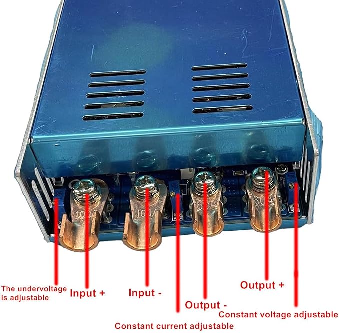 12V-60V to 15V-80V 100A 2000W DC Boost Power Supply Output Constant Voltage and Constant Current Adjustable Charging Module