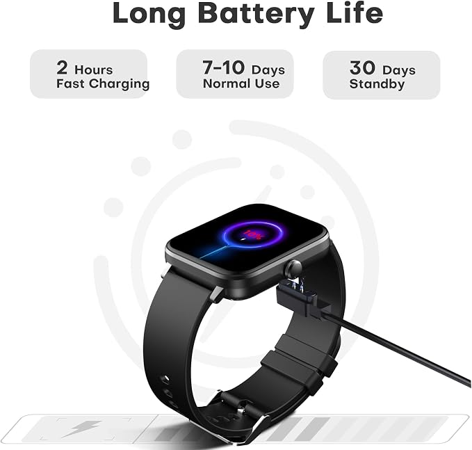Fitness Trackers Watch with 24/7 Heart Rate Monitor, Activity Tracker with Pedometer, Calorie & Step Counter, Sleep Monitor - IP68 Waterproof Smart Watches for Women Men, Android & iPhone
