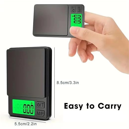 Luggage Weight Scale, 4pcs Precision Pocket Scale 1000g 0.1g Digital Food Jewelry with Backlight LCD Mini Scale for Travel,Hand Scale(0.1g 1000g)