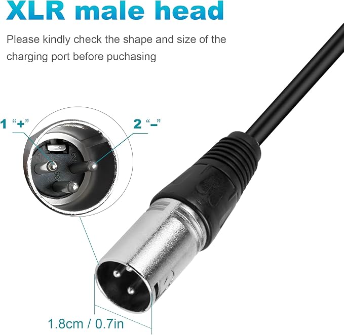 29V 5A 3-Pin Male XLR Charger for 24V Battery for Pride Mobility, Jazzy Power Chair, Lakematic,Golden Technologies, ShopRider Rascal，Drive Medical,24BC5000TF-1 Go-Go Elite Traveller