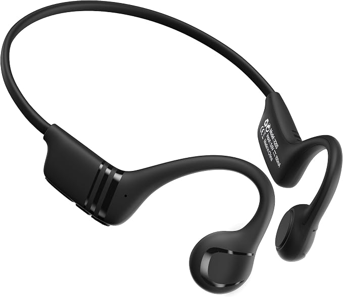 Bone Conduction Headphones, 22g Ultra-Lightweight Open-Ear Sport Headset with Mic, Bluetooth 6.0, 10H Battery, IP55 Waterproof Workout Earphones for Running, Cycling & Gym