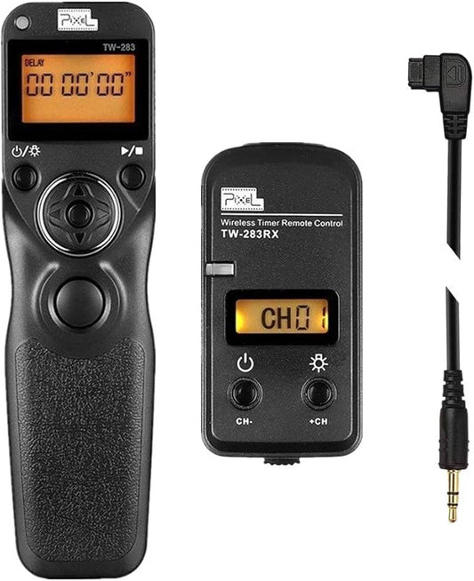 Pixel TW283-S1 Wireless Remote Trigger Timer Intervalometer Compatible with Sony a100 a200 a300 a350 a400 a450 a500 a550 a560 a580 a700 a850 a900 a37 a5 a5 a57 A65 A67 A77 A99 A77II A99II