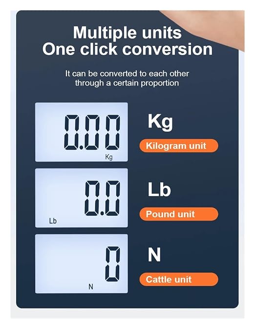 Mini Crane Scale, 200Kg Digital Hanging Scale, with 0.05Kg Accurate Sensors, Portable Digital Luggage Hook Scales Hold & Tare Functions(Black)