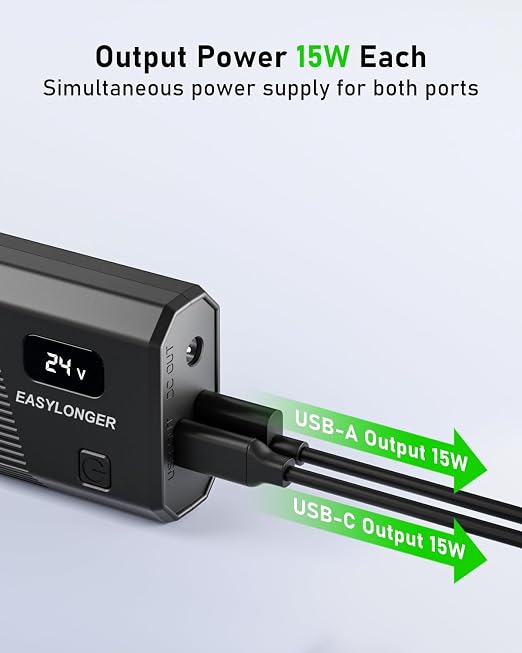 EASYLONGER Car Adapter for CPAP, DC 12/24V Converter CPAP Power Cord, 84W Car Charger with 4 DC CPAP Cables for ResMed S9/ AirSense 10/ AirCurve 10/ AirMini/AirSense 11/ Philips Dreamstation etc