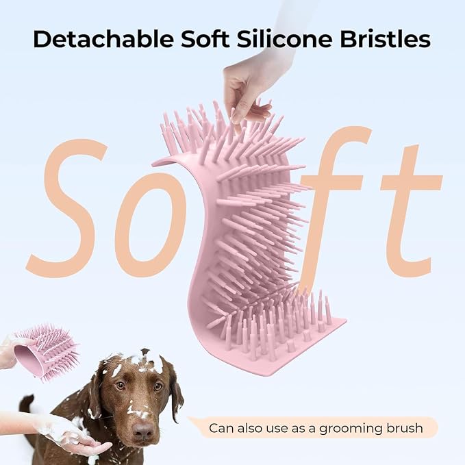 DOGNESS W01 Automatic Dog Paw Cleaner for Small to Medium Dogs (Light Pink) | Original Design | Premium Thick Materials | Rechargeable