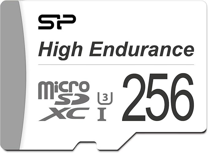 Silicon Power 256GB High Endurance UHS-I microSDXC Memory Card with SD Adapter NOT Compatible with Switch 2