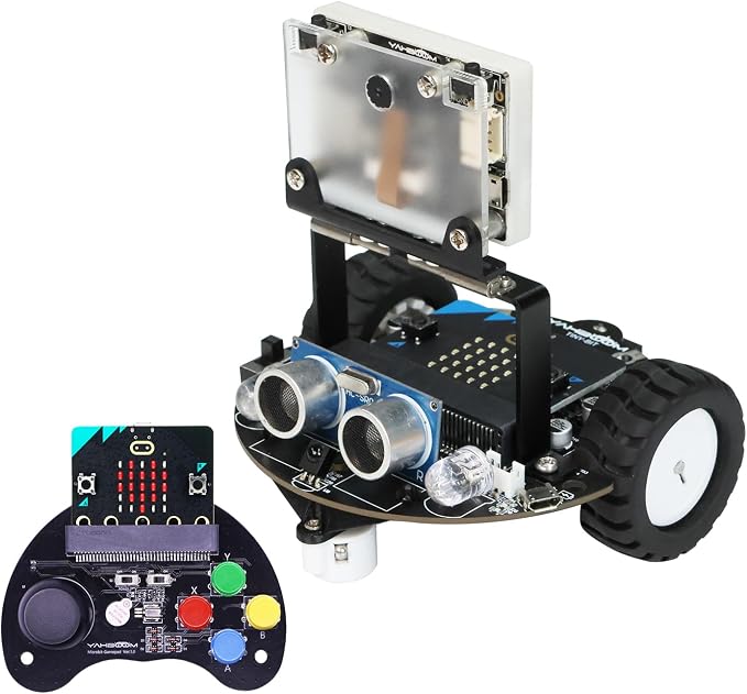 Yahboom Microbit V2 Handle Remote Control TinybitPro MakeCode Graphical K210 Vision Module