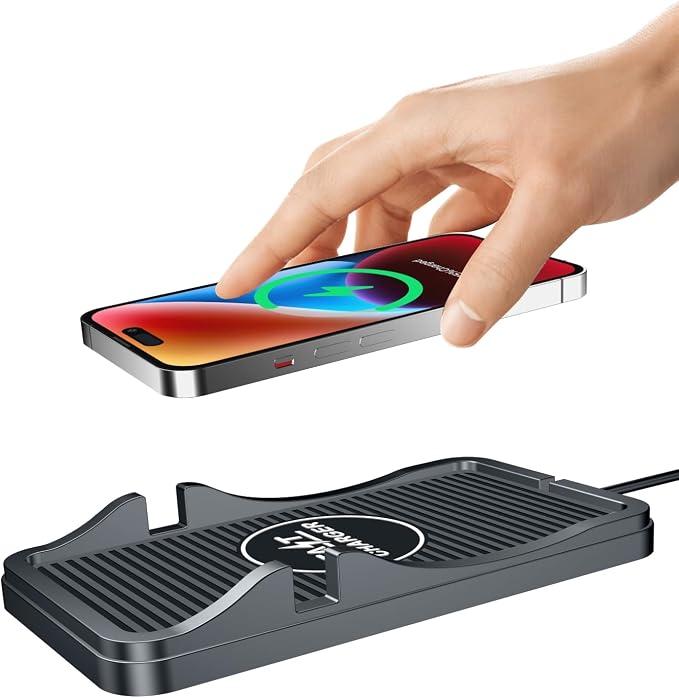 Wireless Charging Pad for Car 15W 10W 7.5W Qi Fast Wireless Car Charger Pad Car Phone Holder Wireless Charger Mount for iPhone 14 13 12 Pro Max 11 8 Plus X XR Xs Samsung S21 S20 S10 S9 Note 9 LG