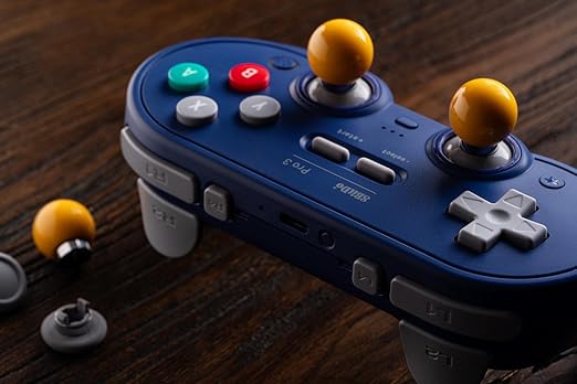 8BitDo Pro 3 Bluetooth Controller for Switch/Switch 2 – TMR Joysticks, Swappable ABXY Buttons, Pro Back Buttons, Charging Dock, Hall Effect Triggers, for Windows, Apple, SteamOS, Android - Purple