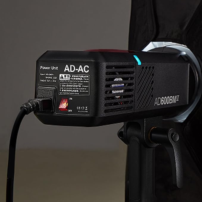 Godox AD-AC Power Unit for AD600/ AD600M/ AD600B/ AD600BM/ AD600BM II Flash, AC Power Adapter for Godox AD600BM II