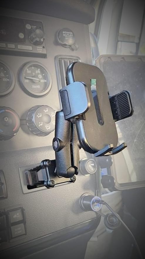 Smash Mount FL, Cascadia Phone Holder Kit 2018-2026, 1 inch RAM Compatible Accessories Holder for Semi Truck (Phone Mount Kit