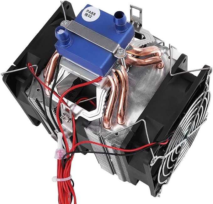 DC 12V Thermoelectric Cooler Peltier System Semiconductor Refrigeration Water Chiller Cooling Device for Fish Tank (120W for 30L Tank)