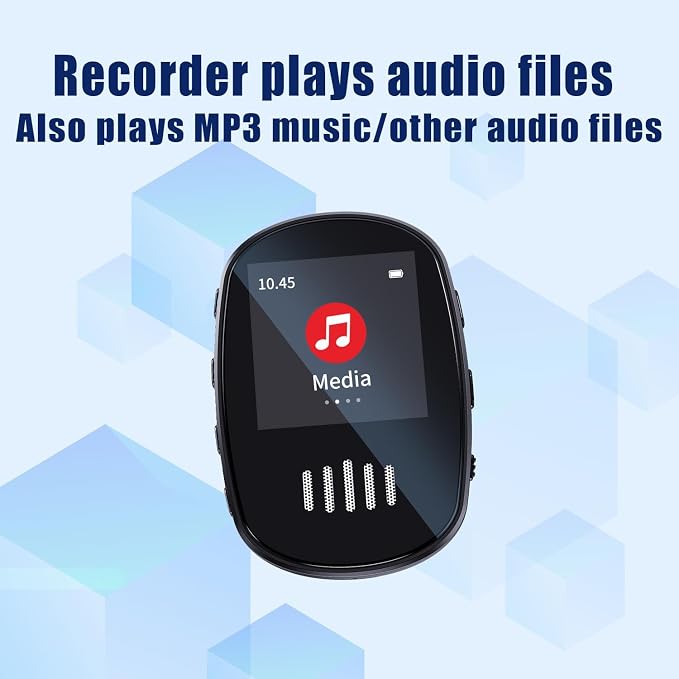 128GB Noise Reduction Voice Activated Recorder,Portable mini Recording Device,Power-on Password,Digital-Voice-Recorder with Playback,Timed Recording,Conference/Lecture/Classroom Learning