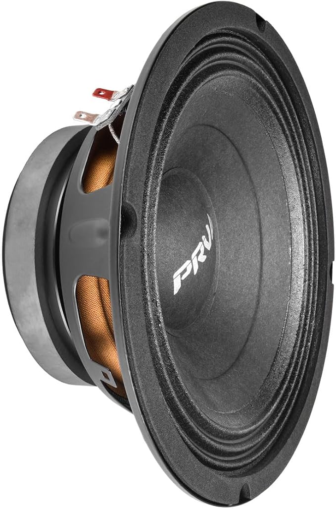 PRV AUDIO 8 Inch Midbass Speaker 8MB450 v2, 450 Watts, 8 Ohm, 2 Inch Voice Coil, Pro Audio Loudspeaker (Single)