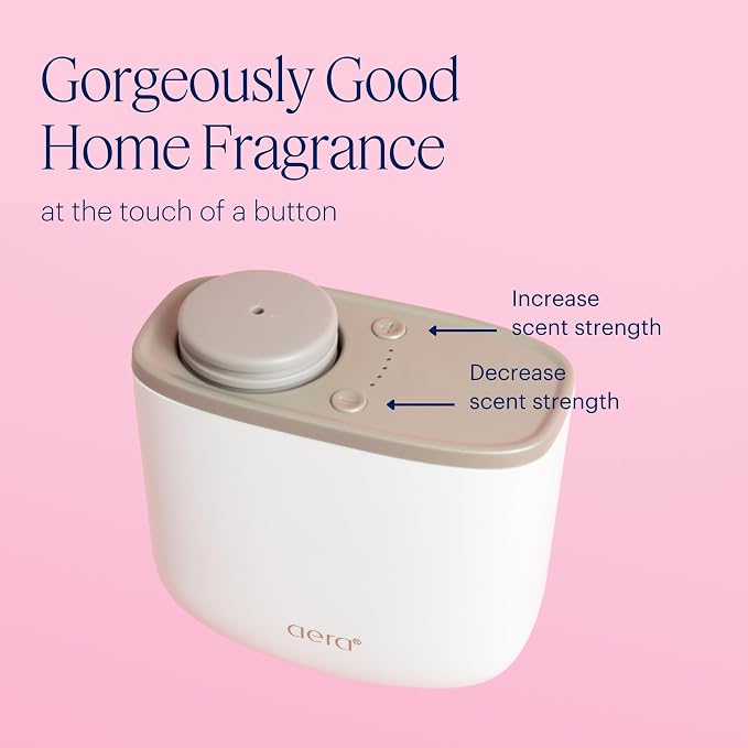 AERA Mini Waterless Plug-in Essential Oil Diffuser for Rooms 100–400 sq ft, – Smart Scent Machine with App & Alexa Control, Hypoallergenic Home Fragrance (Capsules Sold Separately) – Terracotta
