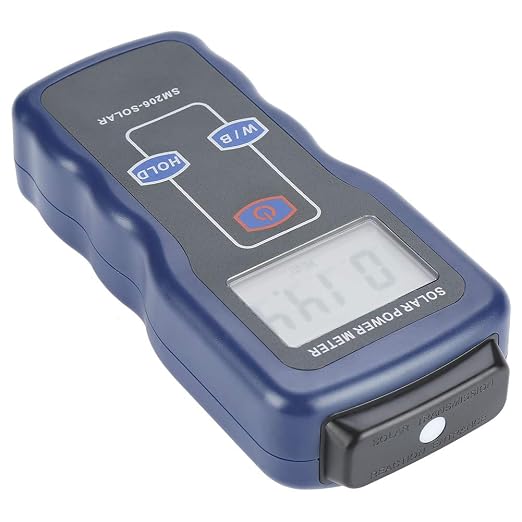 Digital Solar Power Meter, Sun Light Energy Measuring Tester for Testing Car Window Performance, Handheld Portable Sunlight Meter, W/m2 Meter