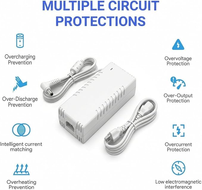 54V PoE Adapter for Ubiquiti UniFi US-XG-6POE USW-Ultra-210W | 54V high efficiency PoE charger, safe & stable power supply, fits Ubiquiti UniFi XG 6 PoE, 6 8 port network switch devices