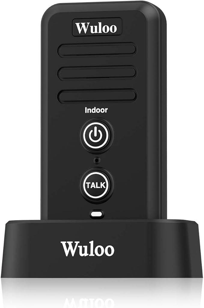 Expandable for Wuloo Wireless Intercom Doorbell System, an Additional Indoor Unit for Expanding Wuloo Intercom Doorbell System(Only Indoor Unit, CAN NOT Work Without Outdoor Unit)