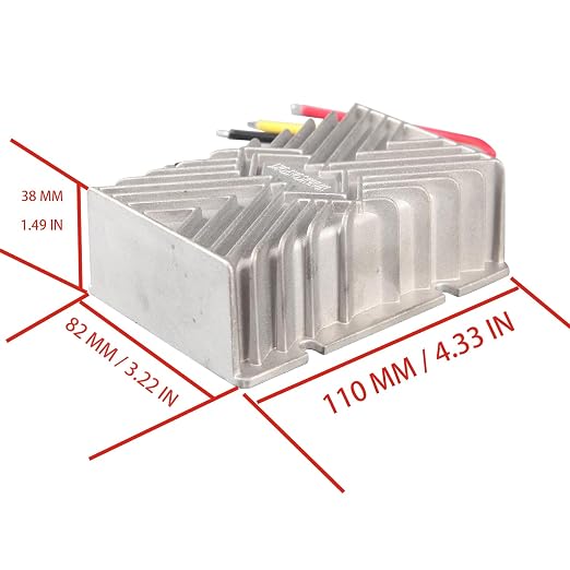 36V 48V 60V 72V 84V 96V 108V to 12V Step Down DC Converter 30A 360W Input(30V-120V) Buck Converter Transformer Reducer for Golf CART Scooters & Bicycles