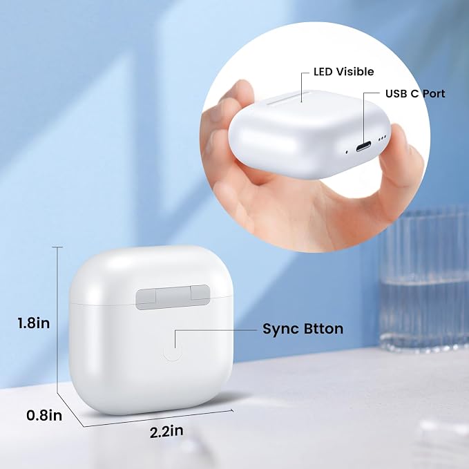 Wireless Charging Case Only for AirPods 4 USB C Prot, Replacement Cases Compatible with AirPod 4 Gen Charger Case Type-c (No Earbuds) (for Airpods 4)