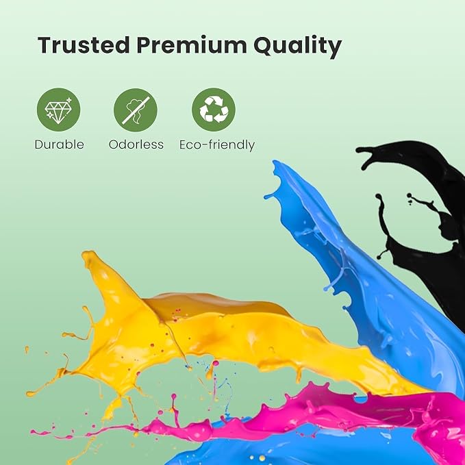 for 802XL Ink Cartridges Combo Pack for Epson 802 Ink cartridges Remanufactured for Workforce Pro WF-4740 WF-4730 WF-4720 WF-4734 EC-4020 EC-4030(Black, Cyan, Yellow, Magenta)