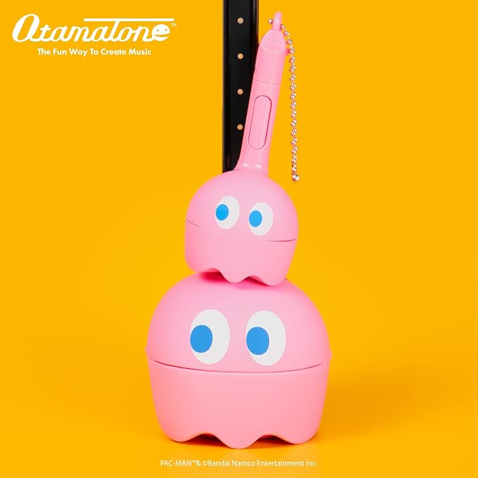 Otamatone PAC-MAN Electronic Musical Instrument Portable Synthesizer Toy from Japan by Maywa Denki – Fun Award-Winning Music Toy for Kids, Teens & Adults [English Instructions] - Pinky
