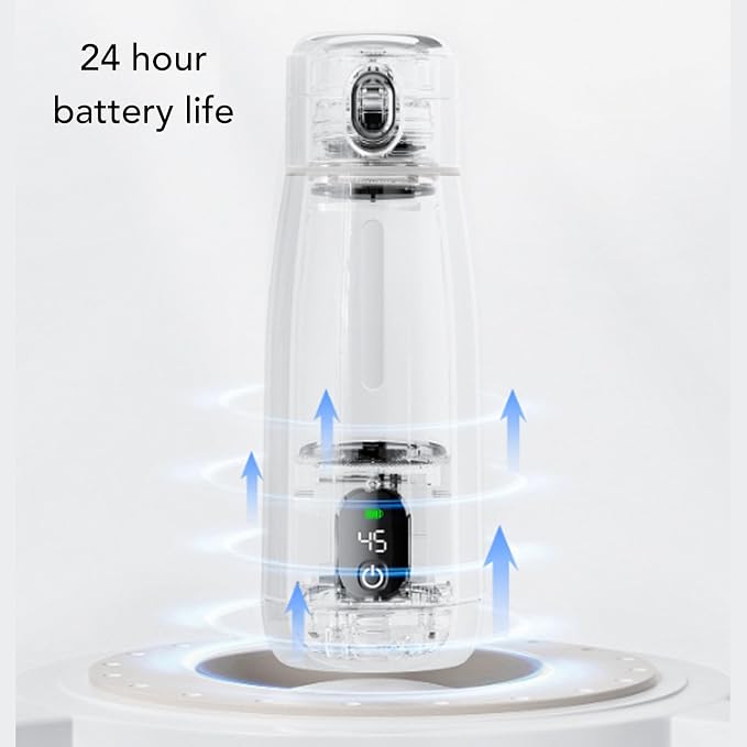 fosa Travel Electric Kettle, 350ml Portable USB Cordless Water Boiler with Thermal Insulation Constant Temperature Function, for Camping Hiking Office Home Use