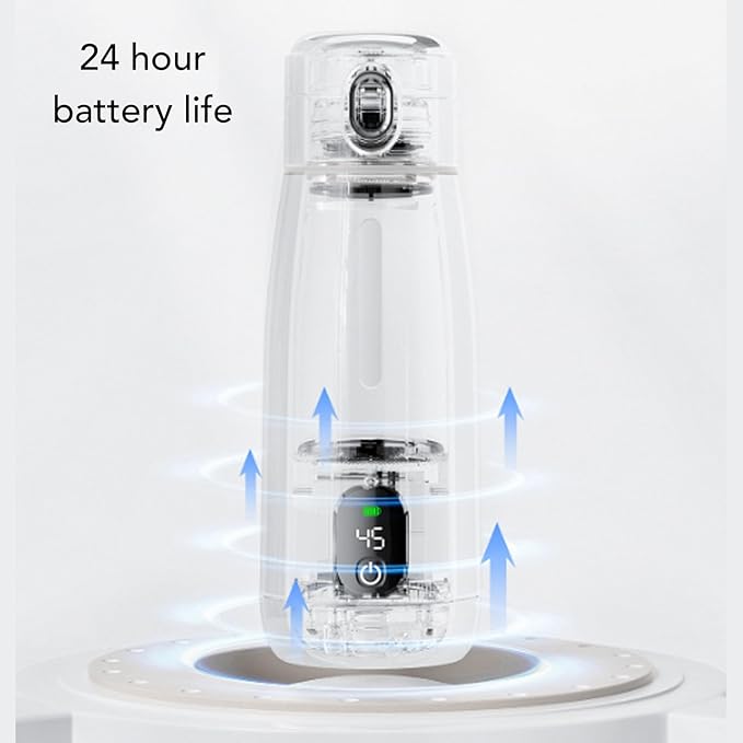AUNMAS Portable Travel Electric Kettle, Stainless Steel Water Heater with USB Charging Cordless Hot Water Boiler for Camping Hiking
