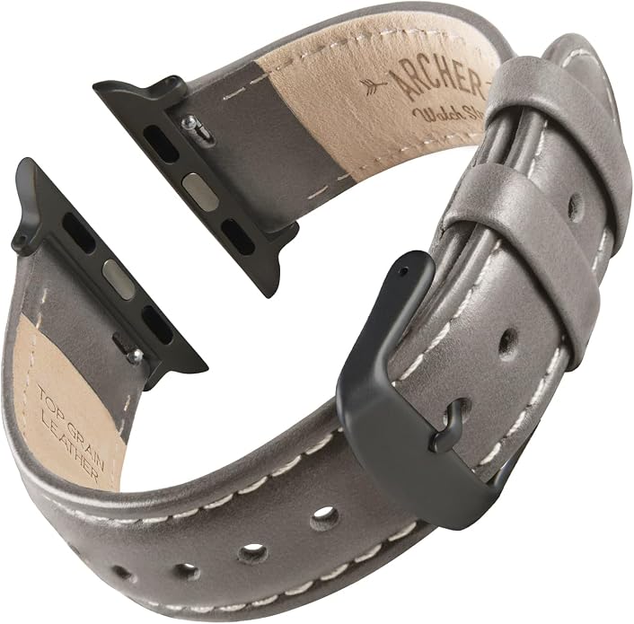 Archer Watch Straps - Top Grain Leather Watch Bands for Apple Watch