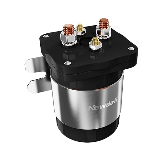 Newdeli 200Amp Battery Isolator 12V Relay Continuous Battery Isolator and Relay for Mobile Audio Marine Off-Road Cars RVs ATVs UTVs Boats
