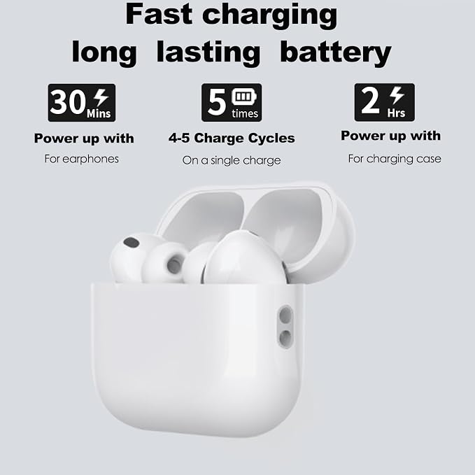 Wireless Charging Case Compatible with AirPods Pro 3 Generation(2025), USB-C Port Airpods Pro 3 Charging Case Replacement,No Airpod Pro 3