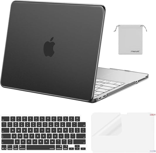 MOSISO Compatible with MacBook Neo Case 13 inch 2026 Release Model A3404 with A18 Pro Chip, 4 in 1 Kit Precision Fit Crack & Scratch Resistant Protective Hard Shell Case Cover, Black