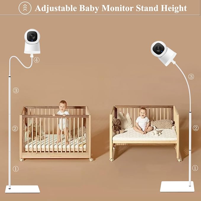 Baby Monitor Floor Stand Holder Mount Compactible for eufy E20,E21,E30, Indoor Cam S350,Spaceview E110, Spaceview pro E210,E220
