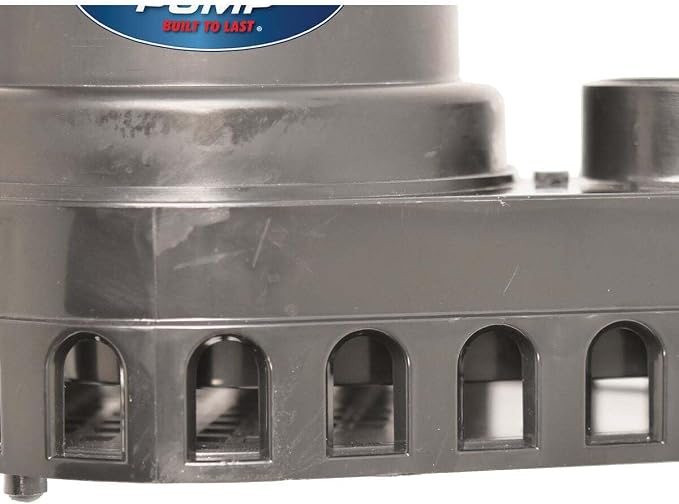 Superior Pump 92372 1/3 HP Thermoplastic Submersible Sump Pump with Vertical Float Switch